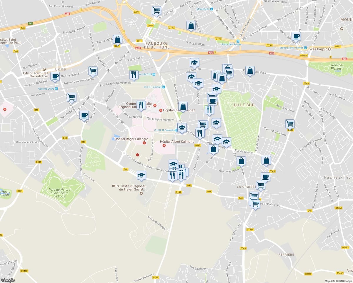 რუკა Lille მაღაზია
