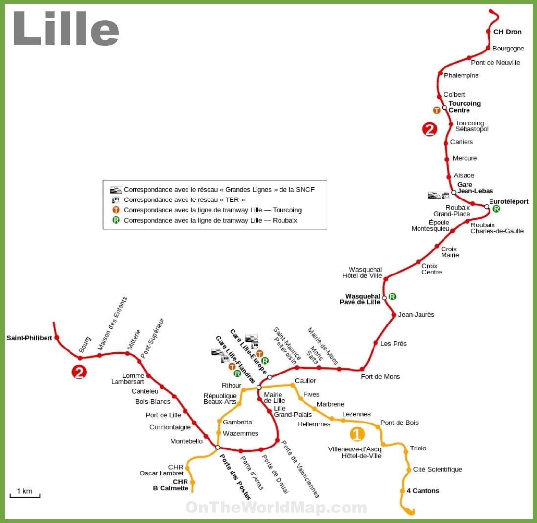 Lille მეტროს რუკა pdf
