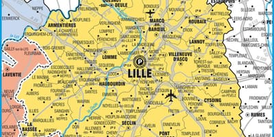 რუკა Lille ქალაქი